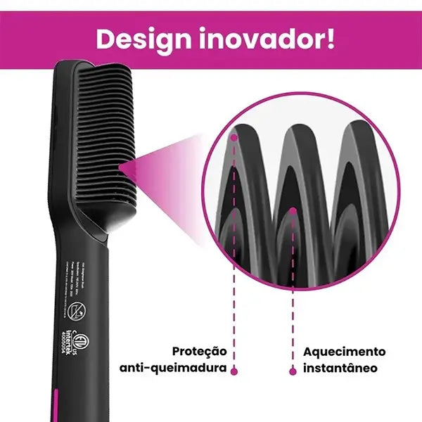 Escova Alisadora Tudex Hair - Frete grátis para todo o Brasil